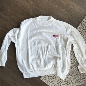 White Crew Neck Sweater